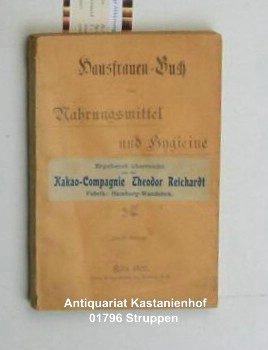 Bild des Verkufers fr Hausfrauen-Buch ber Nahrungsmittel und Hygieine"5. Auflage," zum Verkauf von Antiquariat Kastanienhof