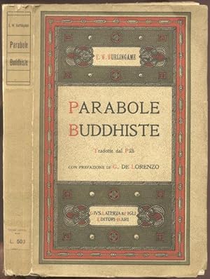 Bild des Verkufers fr PARABOLE BUDDHISTE. Tradotte dal Pli e ridotte in italiano da Mario D'Anna. zum Verkauf von studio bibliografico pera s.a.s.