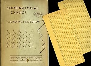 Bild des Verkufers fr Combinatorial Chance; Probability Distributions of Statistics of Random Patterns and Arrangements, with Applications Ranging from Gambling to Non-parametric Tests + 2 Statistical Cards zum Verkauf von Little Stour Books PBFA Member