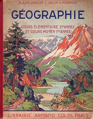 GEOGRAPHIE. Cours élémentaire 2me. année et cours moyen 1ère. année