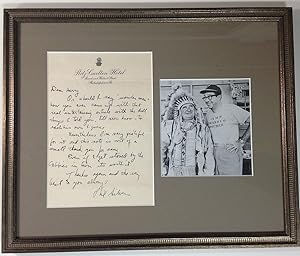 Framed Autographed Letter Signed