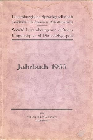 Jahrbuch 1933. (Hrsg. J. Meyers).