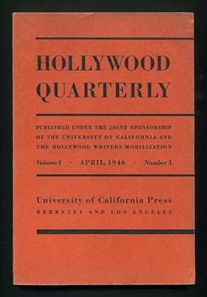 Bild des Verkufers fr Hollywood Quarterly - April 1946 zum Verkauf von ReadInk, ABAA/IOBA