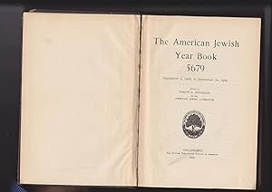 Seller image for The American Jewish Year Book 5679 September 7, 1918 to September 24, 1919 for sale by Meir Turner