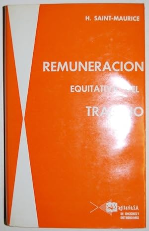 Imagen del vendedor de REMUNERACION EQUITATIVA DEL TRABAJO. Prlogo de Vicente Ruiz de Villa Calduch a la venta por Fbula Libros (Librera Jimnez-Bravo)