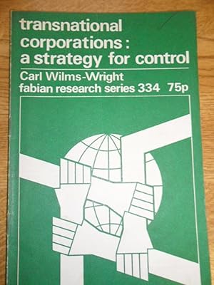 Seller image for Transnational corporations: a strategy for control for sale by Clement Burston Books