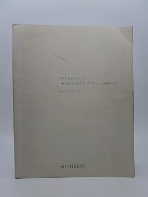The Estate of Jacqueline Kennedy Onassis Sale 6834 April 23-26, 1996