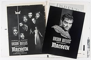 Image du vendeur pour Exhibitor Manual for Orson Welles' Version of William Shakespeare's Macbeth mis en vente par ERIC CHAIM KLINE, BOOKSELLER (ABAA ILAB)