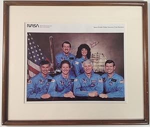 New 8x10 Photo Moon Framed By Earth & Space Shuttle Discovery over Pacific Ocean