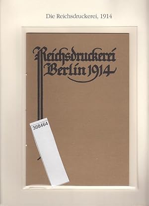 Imagen del vendedor de Reichsdruckerei Berlin 1914. Informationsheft. ( = Lieferung BE 01112) aus Berlin-Archiv hrsg.v. Hans-Werner Klnner und Helmut Brsch-Supan). a la venta por Antiquariat Carl Wegner