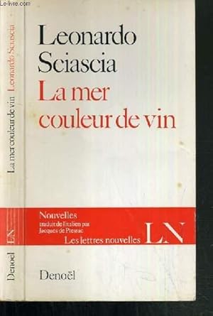 Seller image for LA MER COULEUR DE VIN / COLLECTION LES LETTRES NOUVELLES for sale by Le-Livre