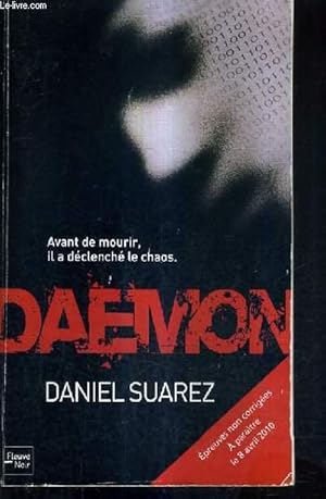 Immagine del venditore per DAEMON - EPREUVES NON CORRIGEES A PARAITRE LE 8 AVRIL 2010. venduto da Le-Livre