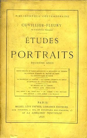 Bild des Verkufers fr ETUDES ET PORTRAITS, 2e SERIE zum Verkauf von Le-Livre