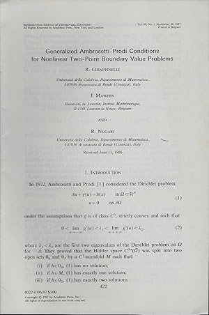 Generaslized Ambrosetti-Prodi Conditions for Nonlinear Two-Point Boundary Value Problems.