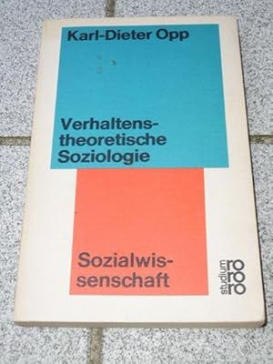 Verhaltenstheoretische Soziologie : eine neue soziolog. Forschungsrichtung.