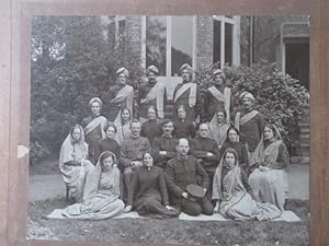 India. A Group Photographic Portrait of Officers of the Salvation Army with a Group of Uniformed ...