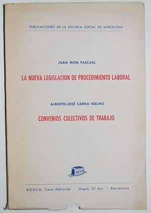 Seller image for LA NUEVA LEGISLACION DE PROCEDIMIENTO LABORAL. CONVENIOS COLECTIVOS DE TRABAJO for sale by Fbula Libros (Librera Jimnez-Bravo)