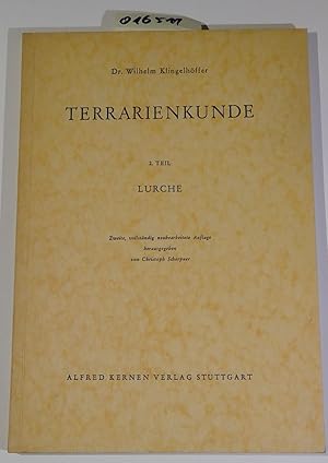 Imagen del vendedor de Lurche - Terrarienkunde, 2. Teil a la venta por Antiquariat Trger