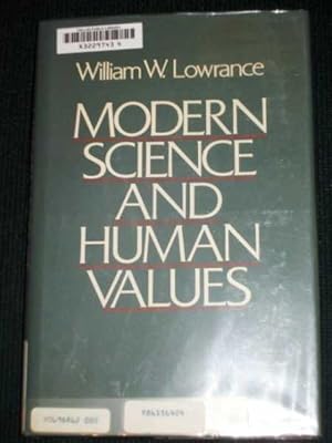 Image du vendeur pour Modern Science and Human Values mis en vente par Lotzabooks