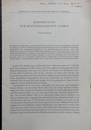 Seller image for Bemerkungen Zur Kulturgeschichte Sambas for sale by Vasco & Co / Emilia da Paz