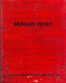 Imagen del vendedor de Bernar Venet a la venta por LEFT COAST BOOKS