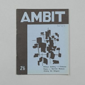 Bild des Verkufers fr Ambit No. 3. Winter 1960. Magazine zum Verkauf von SAVERY BOOKS