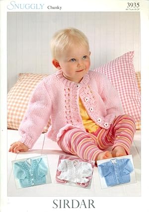 Seller image for SIRDAR SNUGGLY CHUNKY : CARDIGANS : Infants to 8 Year-Olds : Pattern #3935 for sale by 100POCKETS