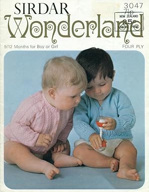 Seller image for SIRDAR WONDERLAND, FOUR PLY : CARDIGANS :9/12 Months, Boy or Girl : Patter #3047 for sale by 100POCKETS