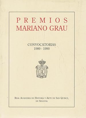 Imagen del vendedor de PREMIOS MARIANO GRAU. Convocatorias 1989-1990. a la venta por Librera Torren de Rueda