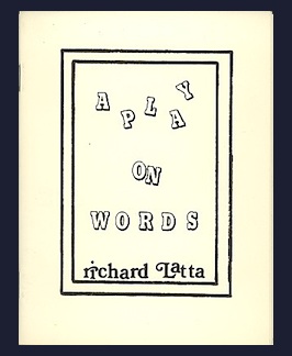 Immagine del venditore per A Play on Words. venduto da Jeff Maser, Bookseller - ABAA