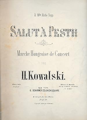 Seller image for SALUT A PESTH. MARCHE HONGROISE. for sale by Legacy Books