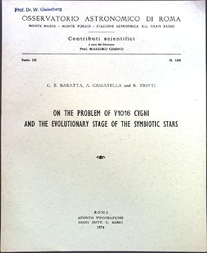 Bild des Verkufers fr On the Problem of V1016 CYGNI and the Evolutionary Stage of the Symbiotic Stars; Osservatorio Astronomico di Roma, Serie III. N. 138; The Astrophysical Journal 187; zum Verkauf von books4less (Versandantiquariat Petra Gros GmbH & Co. KG)