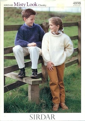 Seller image for SIRDAR MISTY LOOK CHUNKY : SWEATER for 2 to 10 Year-olds : Pattern 4898MOHAIR : WOMEN'S DOUBLE BREASTED JACKET : Pattern # C8604 for sale by 100POCKETS