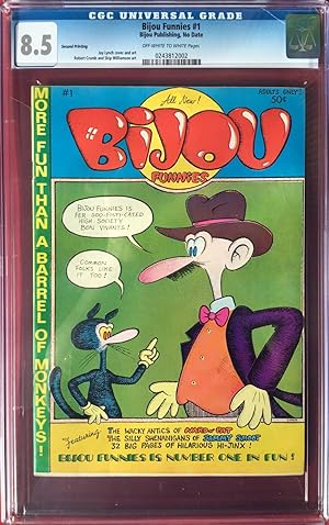 Seller image for BIJOU FUNNIES No. 1 (2nd. Print - 1968) - CGC Graded 8.5 (VF+) for sale by OUTSIDER ENTERPRISES