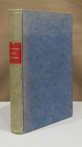 Bild des Verkufers fr Meine Wanderungen und Wandelungen mit dem Reichsfreiherrn Heinrich Karl Friedrich von Stein. zum Verkauf von Dieter Eckert