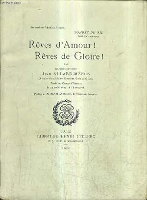 Bild des Verkufers fr REVES D'AMOUR REVES DE GLOIRE !. zum Verkauf von Le-Livre