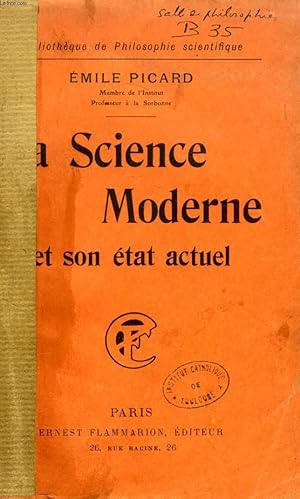 Image du vendeur pour LA SCIENCE MODERNE ET SON ETAT ACTUEL mis en vente par Le-Livre