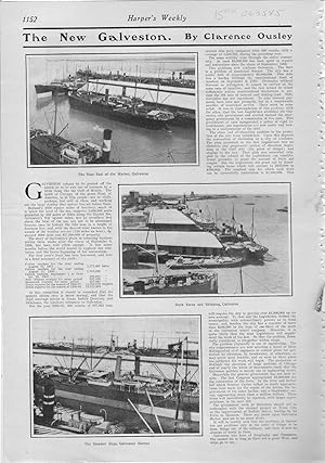 Seller image for PRINT: "The New Galveston (Texas)".story & illustrations from Harper's Weekly, November 16, 1901 for sale by Dorley House Books, Inc.