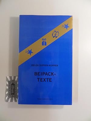 Imagen del vendedor de Beipack-Texte. Alte und neue Texte, gereimt und ungereimt, zu verschiedenen Anlssen, Jahreszeiten und Stimmungen. a la venta por Druckwaren Antiquariat