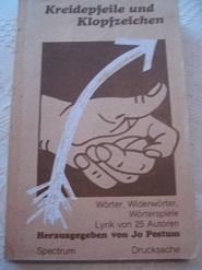Bild des Verkufers fr Kreidepfeile und Klopfzeichen Wrter, Widerwrter, Wrterspiele Lyrik von 25 Autoren zum Verkauf von Alte Bcherwelt