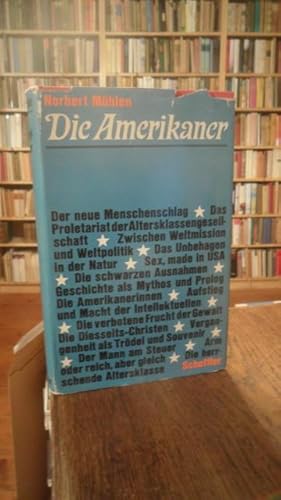 Bild des Verkufers fr Die Amerikaner. zum Verkauf von Antiquariat Floeder