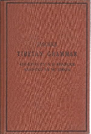 Bild des Verkufers fr Tibetan grammar zum Verkauf von Antiquariat Lcke, Einzelunternehmung