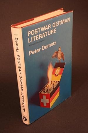 Bild des Verkufers fr Postwar German literature. A critical introduction. zum Verkauf von Steven Wolfe Books