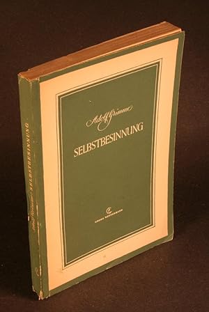 Seller image for Selbstbesinnung: Reden und Aufstze aus dem ersten Jahr des Wiederaufbaus. for sale by Steven Wolfe Books