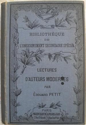 Seller image for Lectures tires d'auteurs modernes. for sale by Librairie les mains dans les poches