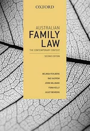 Seller image for Australian Family Law: The Contemporary Context (Paperback) for sale by AussieBookSeller