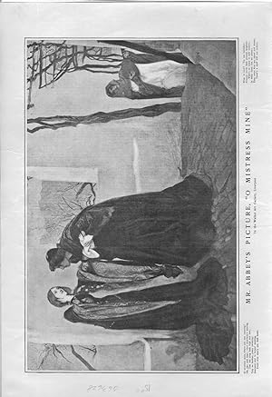 Image du vendeur pour PRINT: "Mr. (Edwin A.) Abbey's Picture 'Oh Mistress Mine.'".engraving from Harper's Weekly, November 30, 1901 mis en vente par Dorley House Books, Inc.