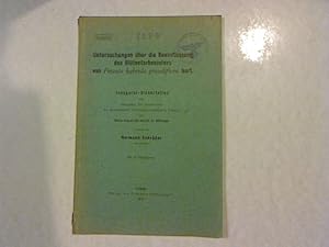 Imagen del vendedor de Untersuchungen ber die Beeinflussung des Bltenfarbmusters von Petunia hybrida grandiflora hort. Inaugural-Dissertation zur Erlangung der Doktorwrde der Universitt zu Gttingen. a la venta por Antiquariat Bookfarm