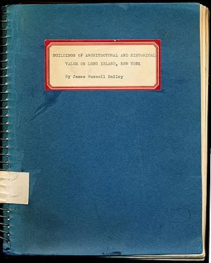 A Collection of Plates and Thoughts Representing Long Island Buildings of Architectural Value (Lo...