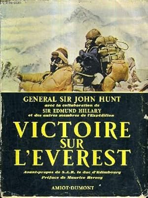 Seller image for VICTOIRE SUR L'EVERREST . for sale by Le-Livre